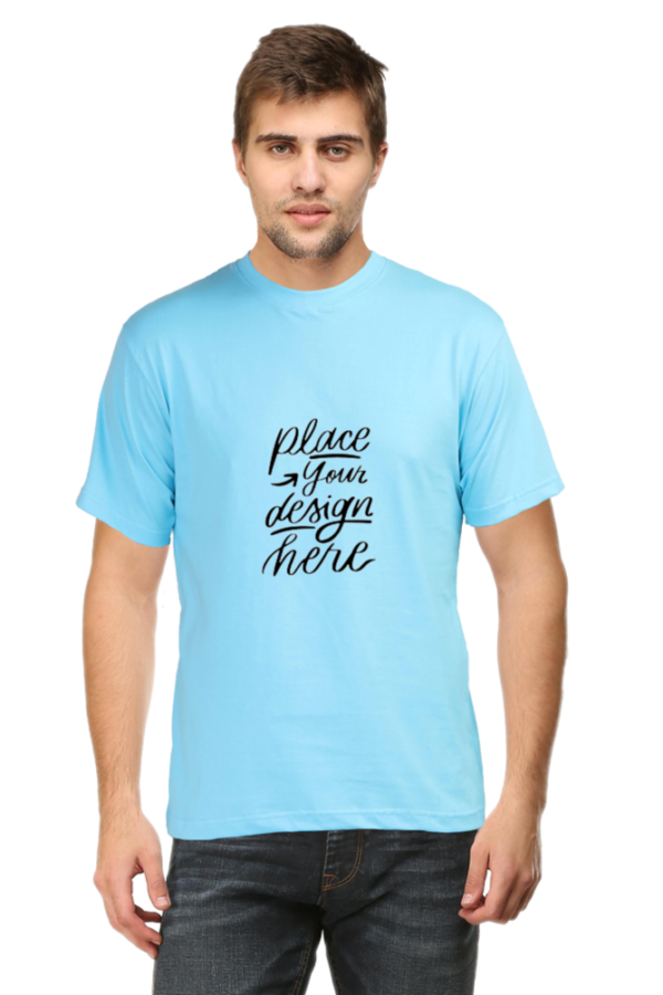 Stylish Men's Round Neck Classic Customizable T-Shirts - Image 15