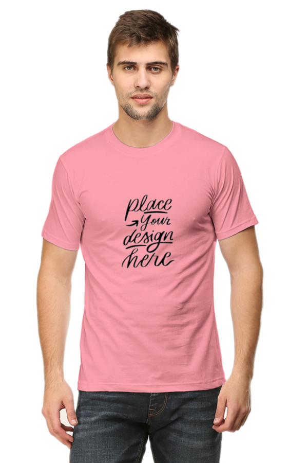 Stylish Men's Round Neck Classic Customizable T-Shirts - Image 2