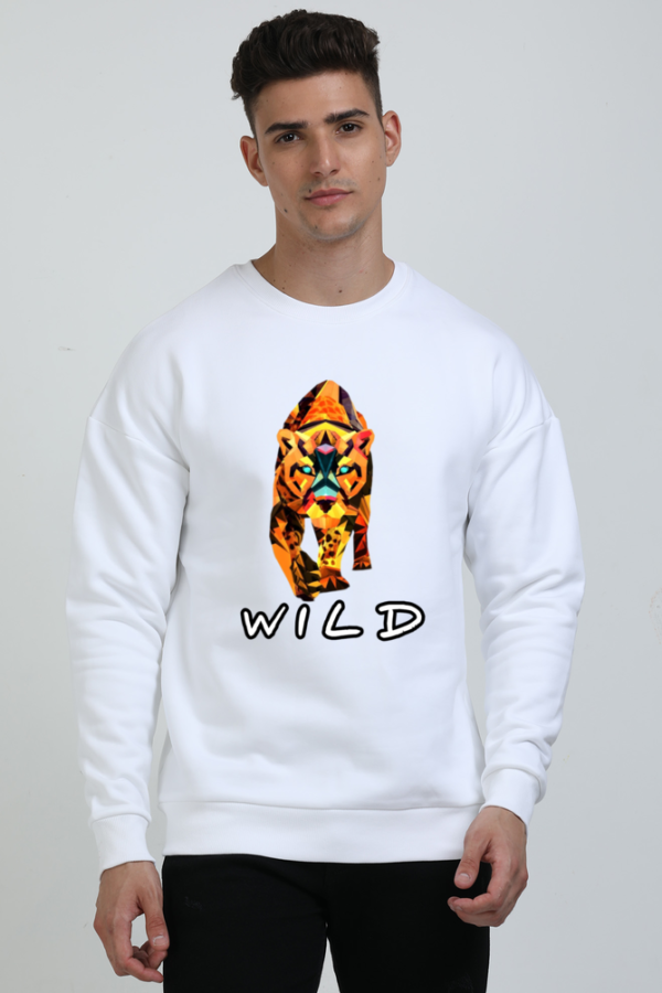"Wild" Tiger Graphic  Printed Sweatshirt - Image 6