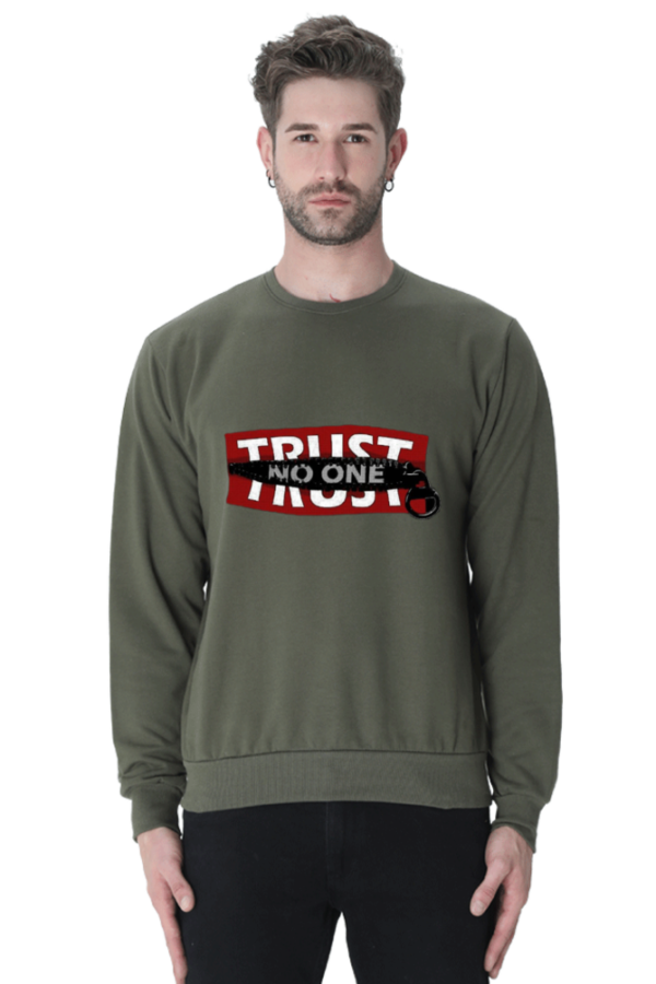 The graphic sweatshirt "Trust No One" - Image 7