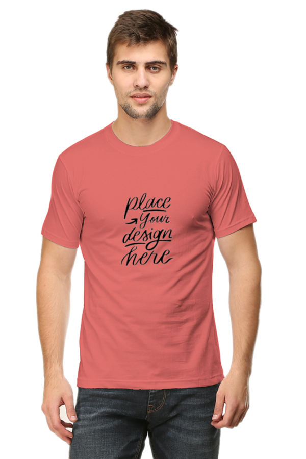 Stylish Men's Round Neck Classic Customizable T-Shirts - Image 5