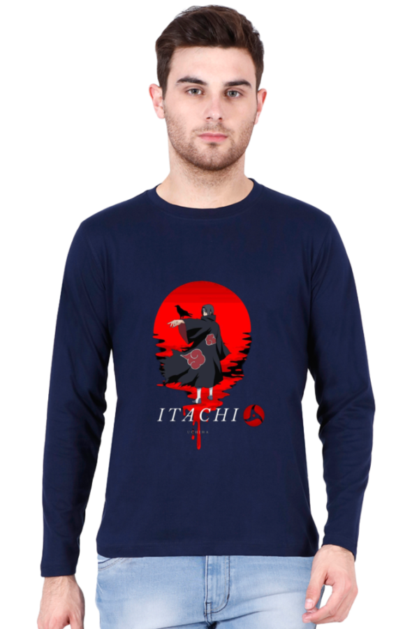 An essential piece of Naruto anime apparel is the Itachi Long Sleeve T-Shirt. - Image 3