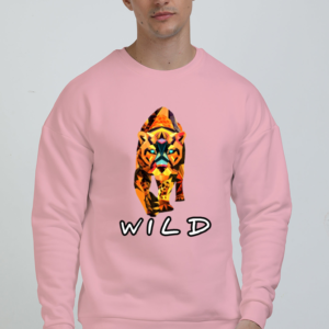 "Wild" Tiger Graphic  Printed Sweatshirt