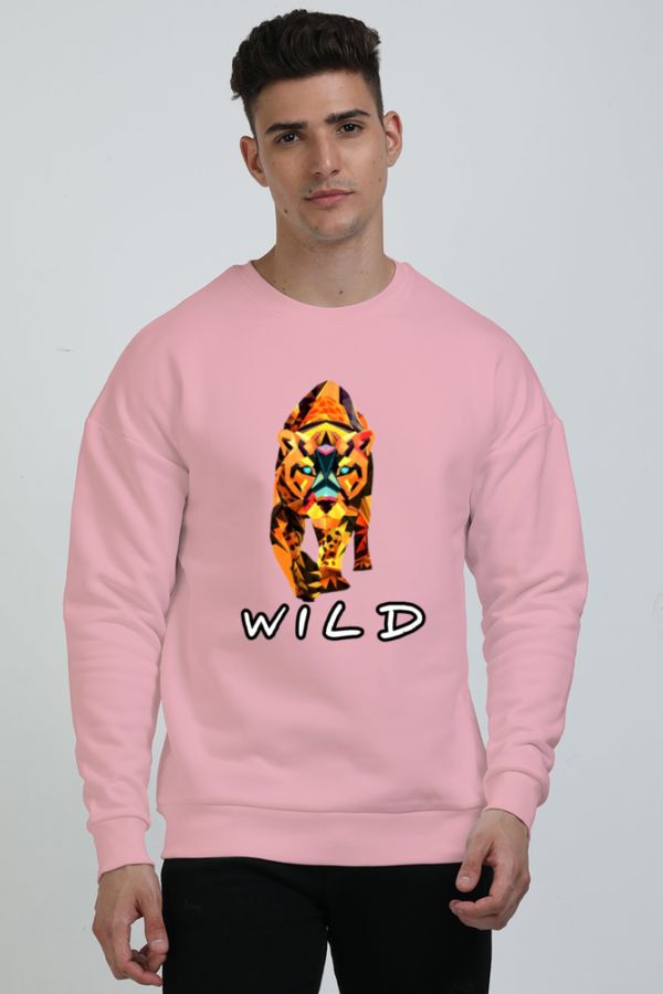 "Wild" Tiger Graphic  Printed Sweatshirt