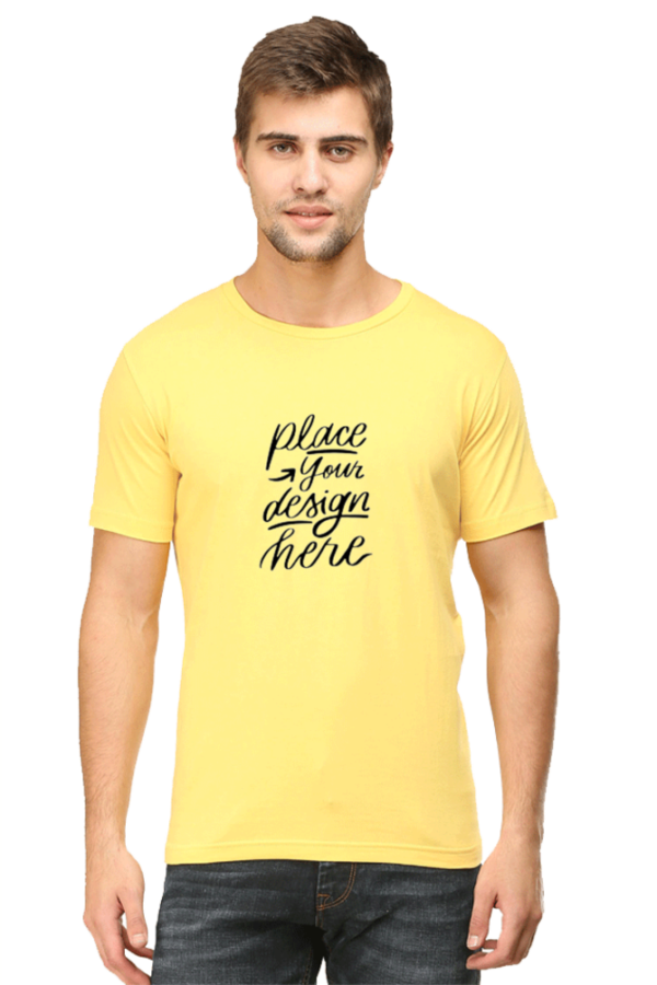 Stylish Men's Round Neck Classic Customizable T-Shirts - Image 14
