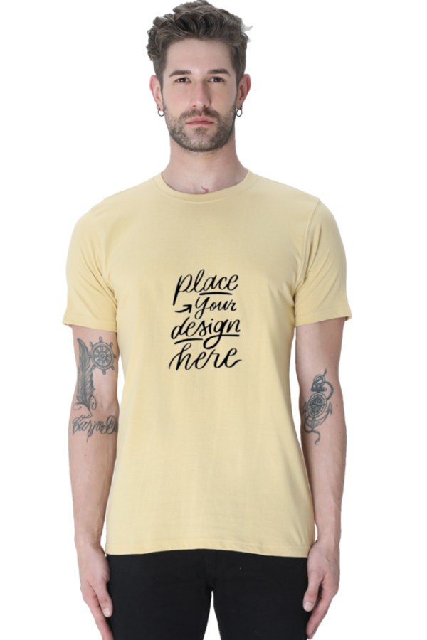 Stylish Men's Round Neck Classic Customizable T-Shirts - Image 6