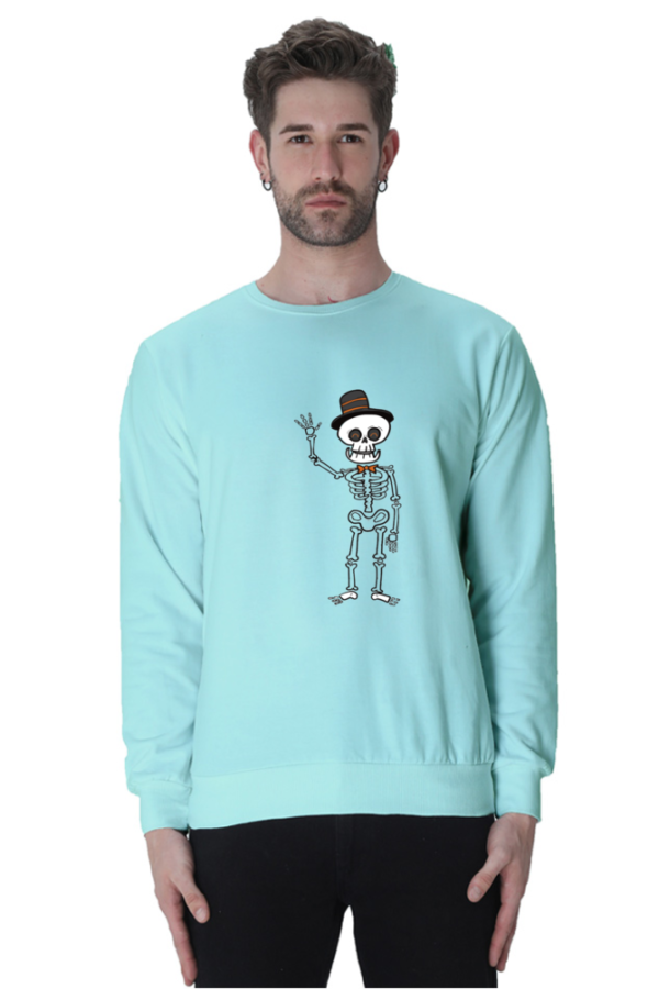 Skeleton Graphic Printed Sweatshirt - Image 2