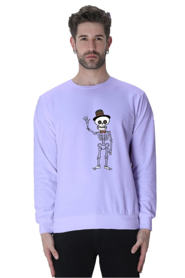 Skeleton Graphic Printed Sweatshirt - Image 3