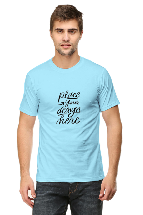 Stylish Men's Round Neck Classic Customizable T-Shirts - Image 3