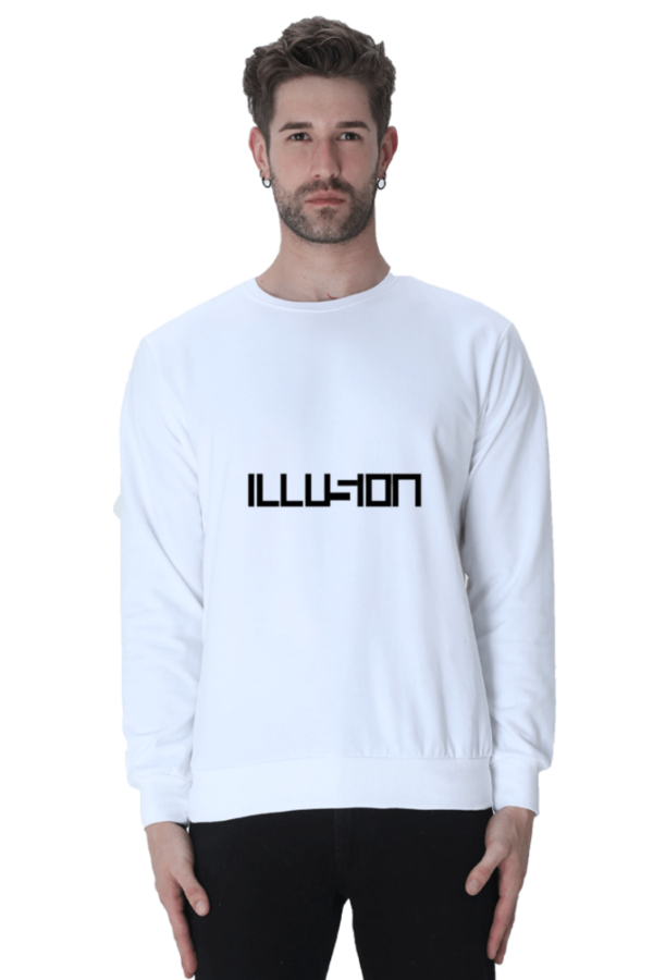 "Illusion" style printed Minimalist Sweatshirt - Image 7
