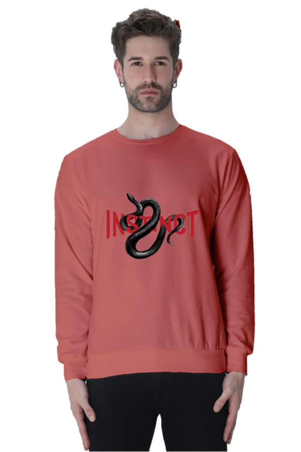Instinct" Snake Printed Graphic Full Sleeve T Shirt | sweat & stain free, summer fabric - Image 3