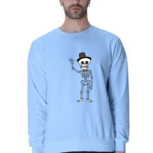 Skeleton Graphic Printed Sweatshirt