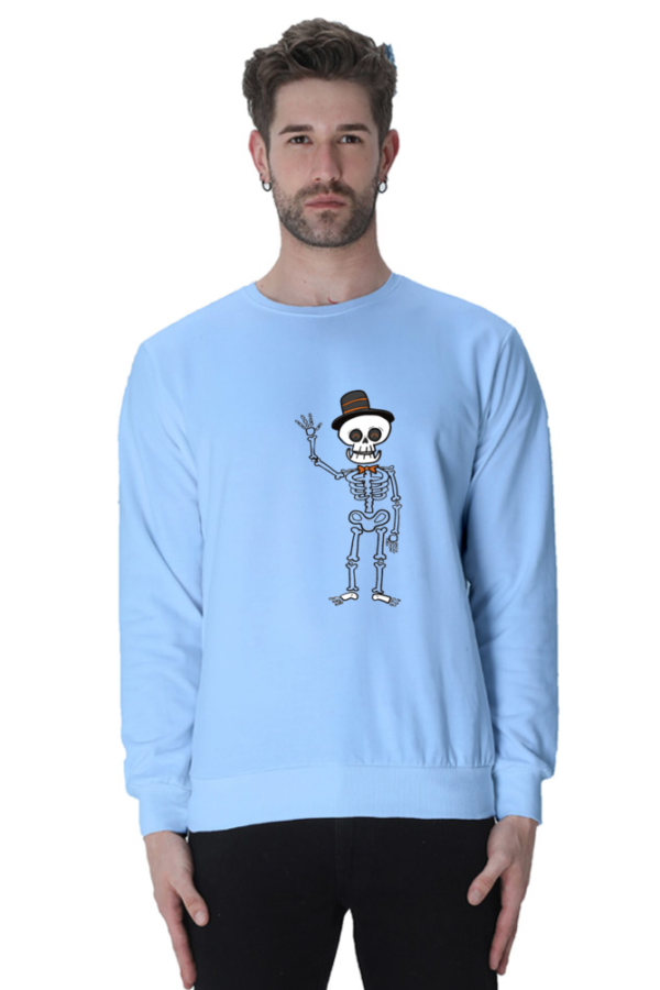 Skeleton Graphic Printed Sweatshirt