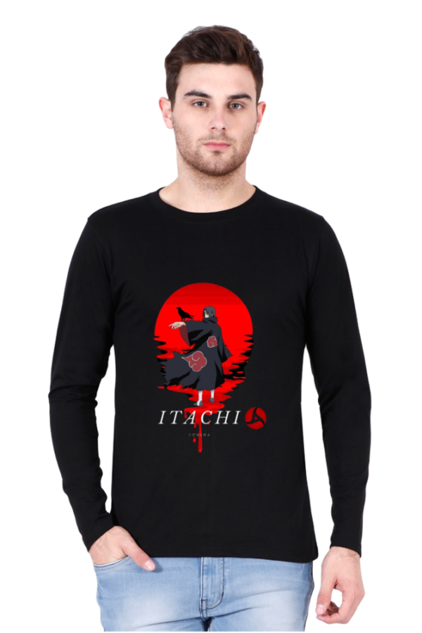 An essential piece of Naruto anime apparel is the Itachi Long Sleeve T-Shirt. - Image 4