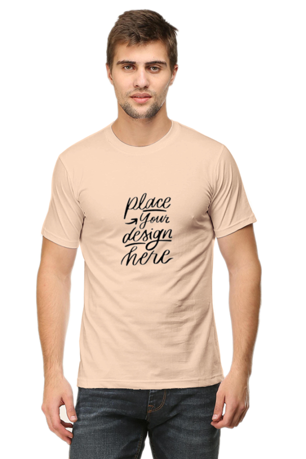 Stylish Men's Round Neck Classic Customizable T-Shirts - Image 8
