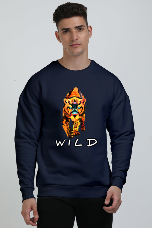 "Wild" Tiger Graphic  Printed Sweatshirt - Image 4