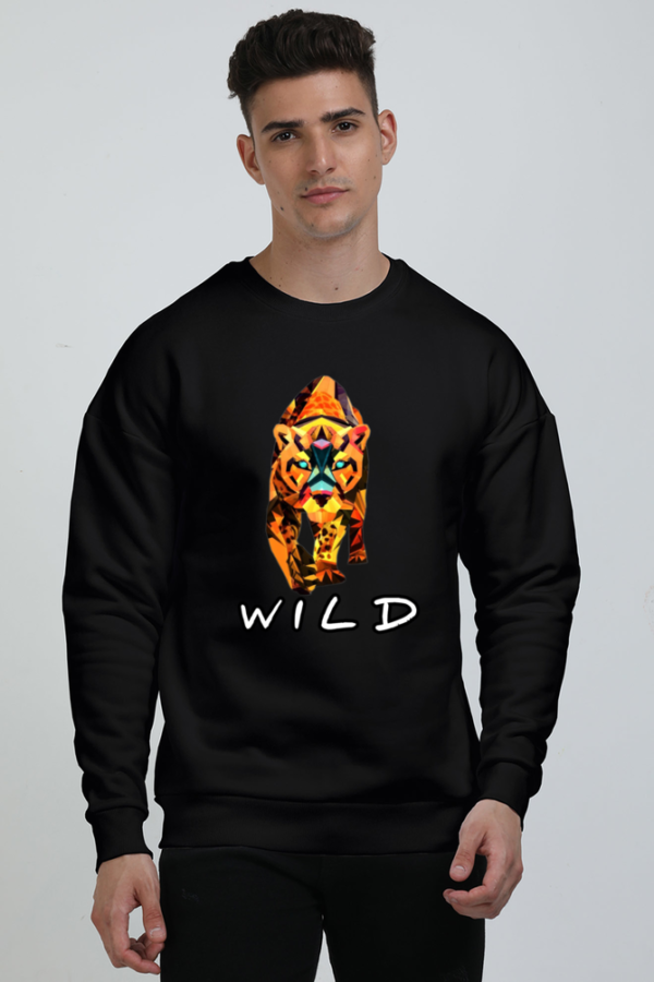 "Wild" Tiger Graphic  Printed Sweatshirt - Image 5