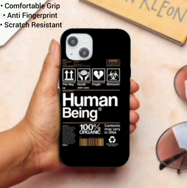 a hand holding iphone 15 with back cover