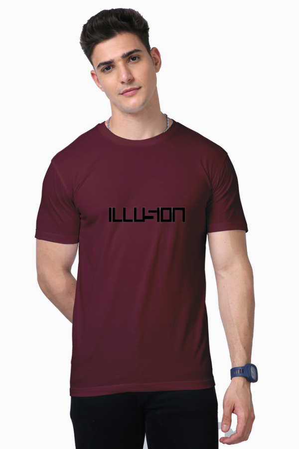Classyfad "ILLUSION" Printed T-Shirt – Premium Cotton | Minimal Street Style | Multiple Sizes | No Fade, No Sweat & No Stain - Image 3