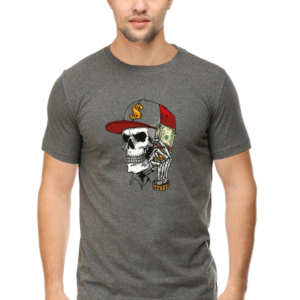 Classyfad Skull Graphic Crew Neck T-Shirt – DTG Printed | Soft, Sweat-Free & Premium Fit