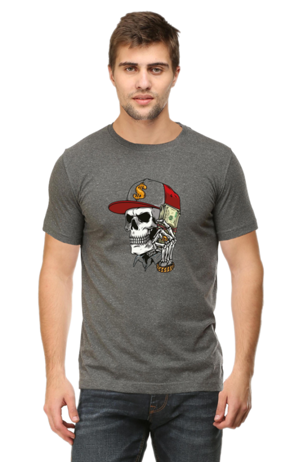 Classyfad Skull Graphic Crew Neck T-Shirt – DTG Printed | Soft, Sweat-Free & Premium Fit