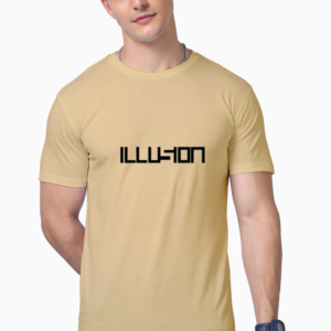 Classyfad "ILLUSION" Printed T-Shirt – Premium Cotton | Minimal Street Style | Multiple Sizes | No Fade, No Sweat & No Stain