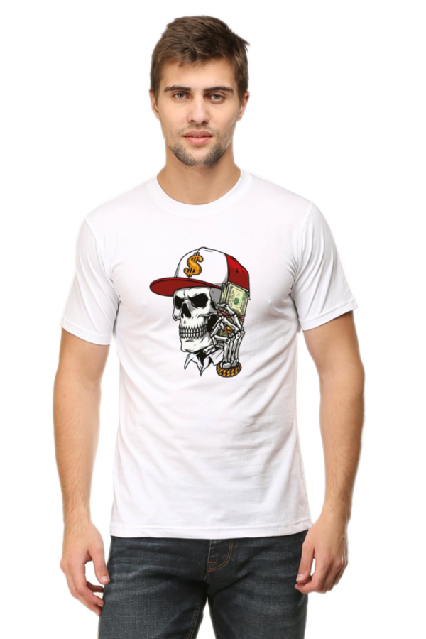 Classyfad Skull Graphic Crew Neck T-Shirt – DTG Printed | Soft, Sweat-Free & Premium Fit - Image 4