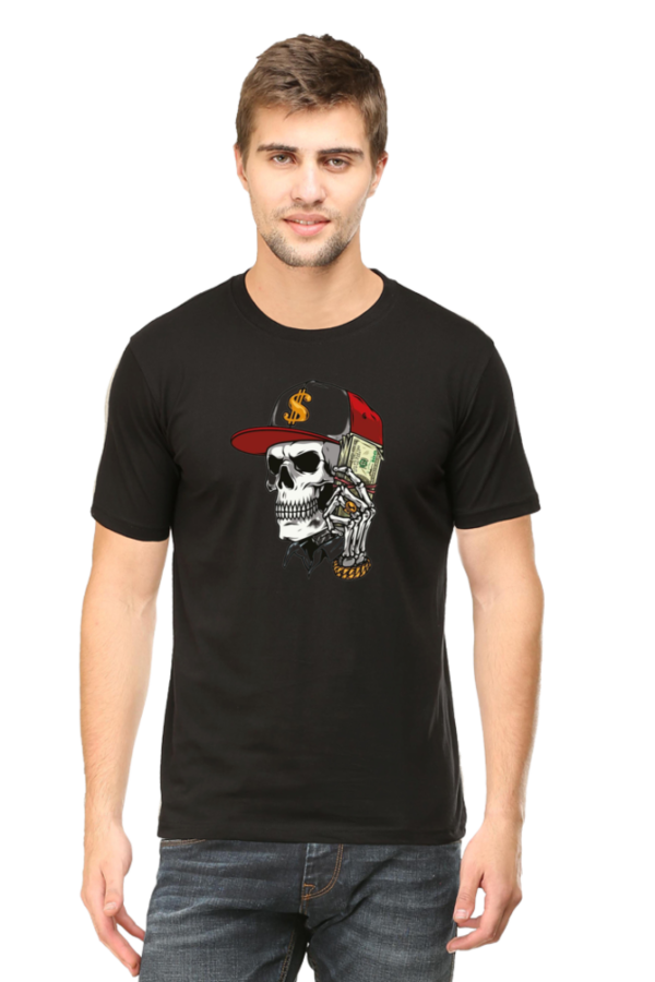 Classyfad Skull Graphic Crew Neck T-Shirt – DTG Printed | Soft, Sweat-Free & Premium Fit - Image 3
