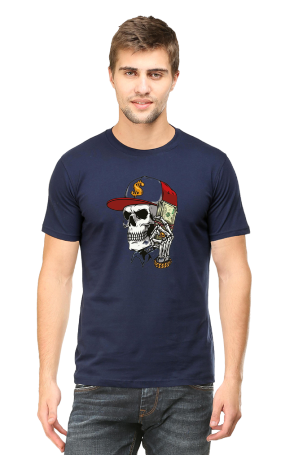 Classyfad Skull Graphic Crew Neck T-Shirt – DTG Printed | Soft, Sweat-Free & Premium Fit - Image 2