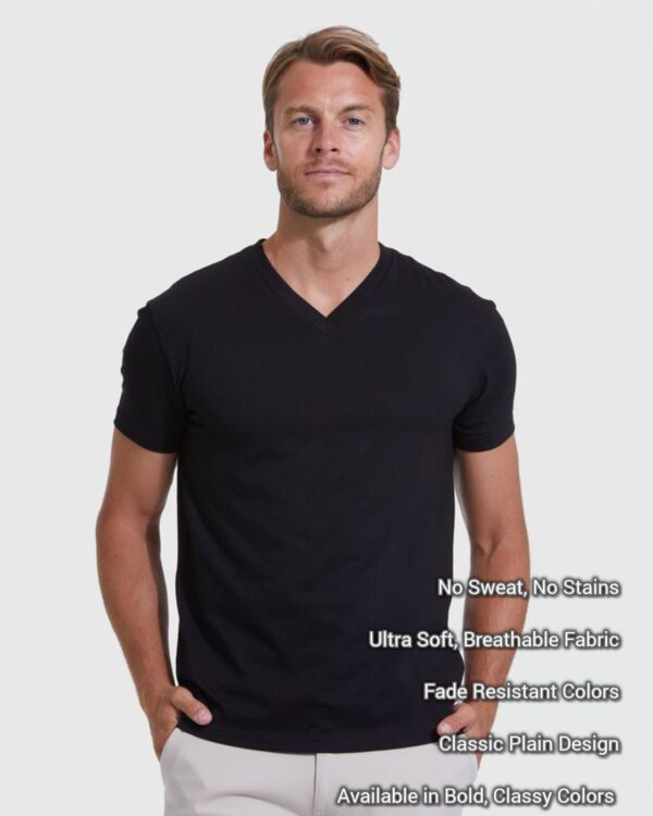 v neck plain t shirt