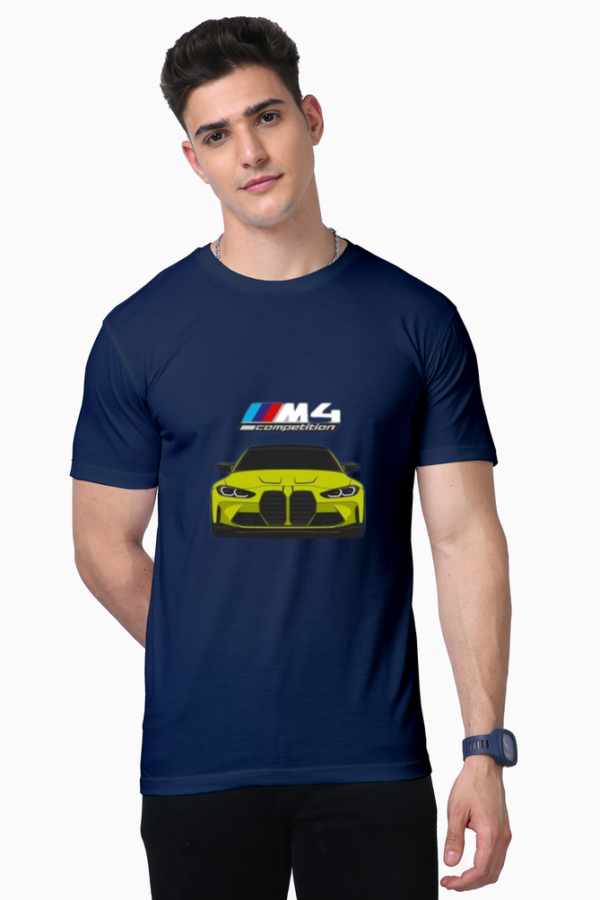 BMW M4 Printed T-Shirt – For Car Addicts Who Wear Their Passion | No Sweat, No Stain, No Fade - Image 2