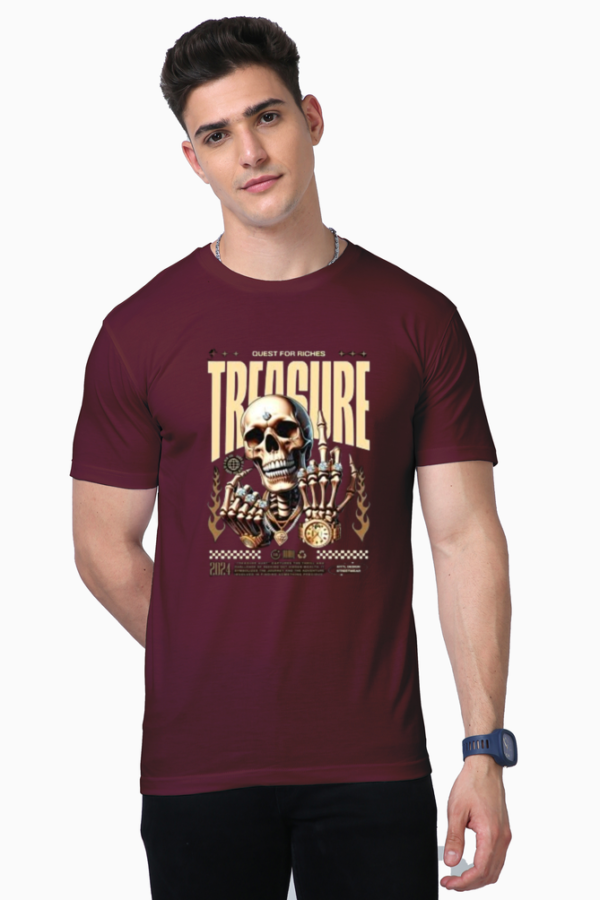 trendy t shirt design, summer t shirt, premium cotton tee, no sweat t shirt, stain proof shirt, aesthetic t shirt, skull printed tee, classyfad summer collection