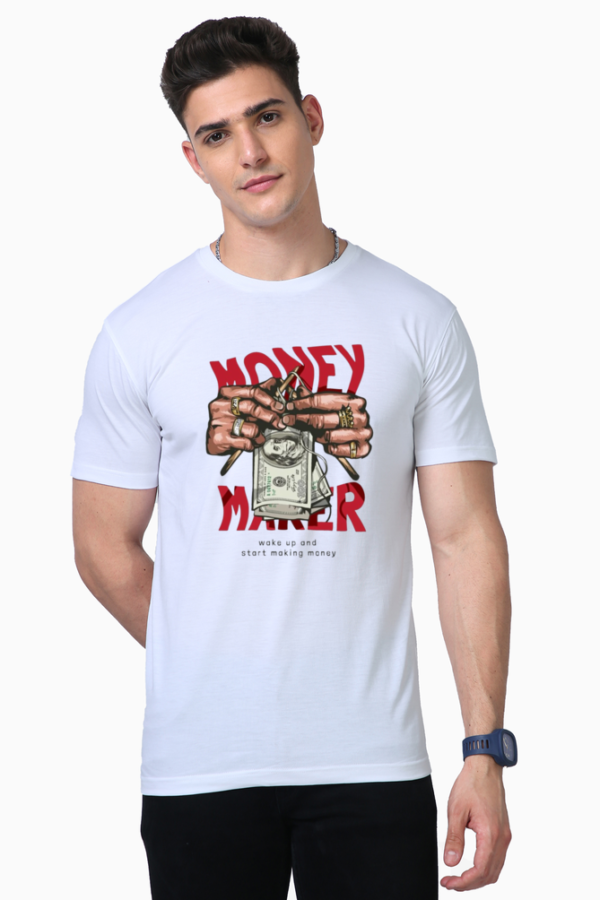 Money Maker Graphic T-Shirt – Hustle Mode: ON | No Sweat, No Stains, No Fade – Built for the grind. - Image 3