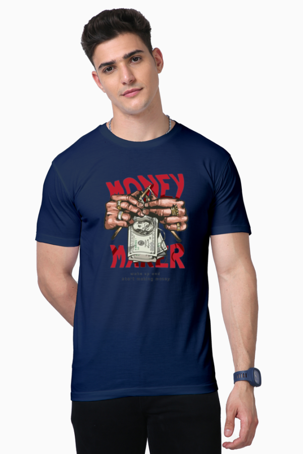 Money Maker Graphic T-Shirt – Hustle Mode: ON | No Sweat, No Stains, No Fade – Built for the grind. - Image 2