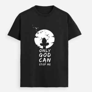only god can stop me t shirt black